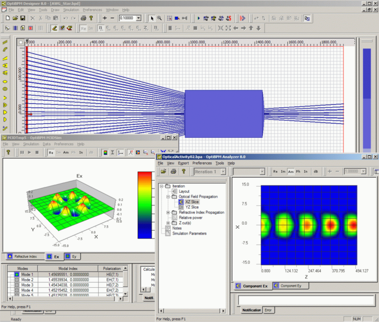 optical waveguide design software