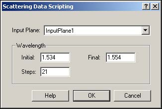 BPM - Figure 6 Scattering Data Scripting dialog box