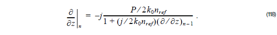 Optical BPM - Equation 118