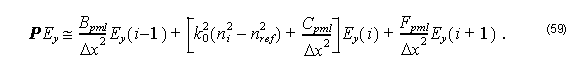 Optical BPM - Equation 59