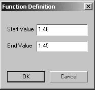 Optical Grating - Function Definition dialog box