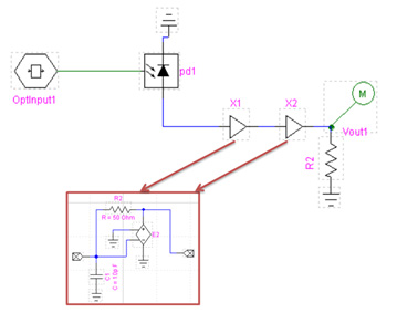 Optical System - Figure 7 - Electrical receiver circuit design