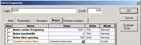 Optical System - Figure 7 Noise parameters